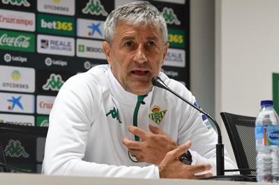 Quique Setién, entrenador del Betis.