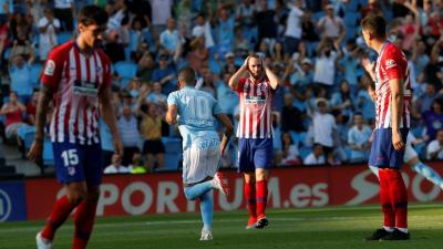 El Atlético encajó su única derrota en Balaídos (Foto: LFP).