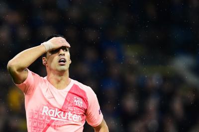 Luis Suárez, ante el Inter.