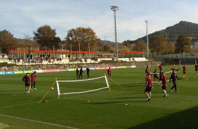 El Athletic ya trabaja en Lezama en medio del parón liguero (Foto: DMQ Bizkaia). 