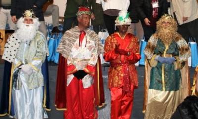 La imagen de los Reyes Magos en la visita (foto: Fundación RBB).