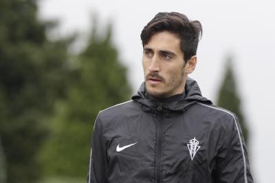 Diego Mariño, en un entrenamiento en Mareo (Foto: Luis Manso).