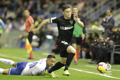 Ricca, ante el Tenerife. 