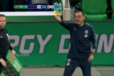 Sarri exijió, sin éxito, que Kepa abandonara el campo.