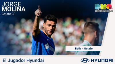 Jorge Molina, Jugador Hyundai del encuentro. 