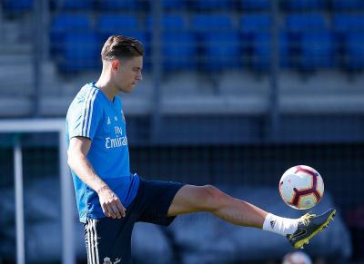 Marcos Llorente, durante la sesión (Foto: RMCF).