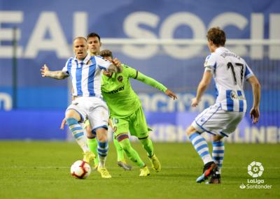 Sandro no pudo ver puerta tampoco ante el Levante (Foto: LaLiga)