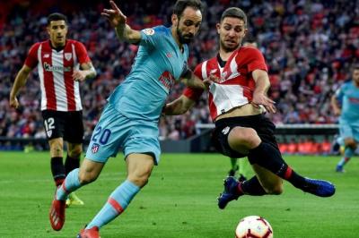 Yeray en el partido frente al Atlético (Foto: EFE).
