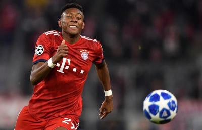 David Alaba, durante un partido con el Bayern de Múnich.