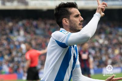 Juanmi celebra su gol ante el Eibar (Foto: LaLiga).
