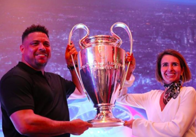 Ronaldo, durante el acto de la Champions League en Sao Paulo (Foto: IR).