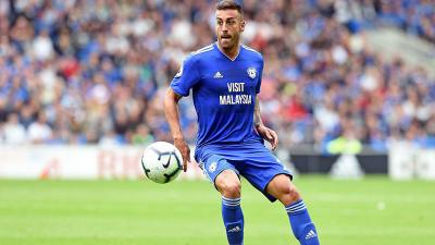 Víctor Camarasa, con la camiseta del Cardiff.