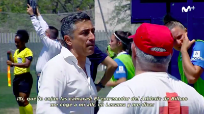 Imagen del momento del comentario de Contreras.
