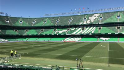 El Benito Villamarín en el Betis-Huesca.