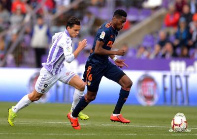 Kondogbia en el Valladolid-Valencia. (Foto: LaLiga)