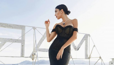El look de Georgina Rodríguez en el Festival de Cannes (Foto: Instagram @georginagio).