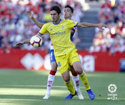 Lekic, durante el Granada-Cadiz (Foto: LaLiga).