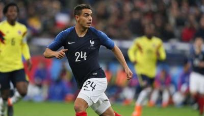 Wissam Ben Yedder, en un partido con Francia.