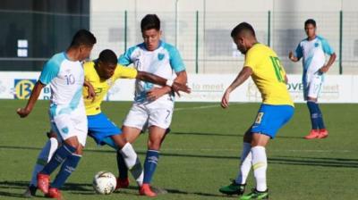 Emerson Aparecido con la selección de Brasil sub 22.