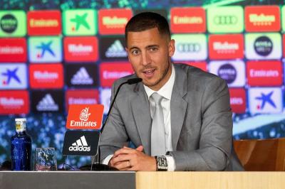 Hazard, en rueda de prensa. 