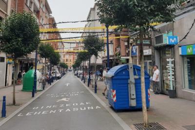 Portugalete se viste de amarillo y negro para apoyar al Portu.