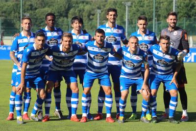 Once de la primera parte entre el Deportivo y el Fabril (Foto: Iris Míquel).