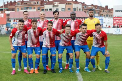 Una de las alineaciones del Sporting esta pretemporada (Foto: Luis Manso).
