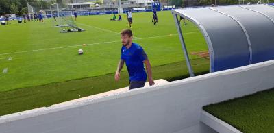 Portu, en el entrenamiento de la Real Sociedad en Zubieta (Foto: Giovanni Batista).