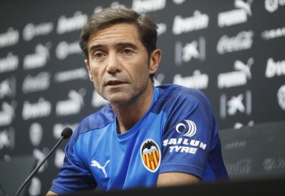 Marcelino en rueda de prensa. (Foto: David González)