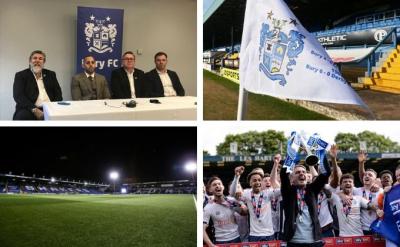 El Bury FC, club que está al borde de la desaparición.
