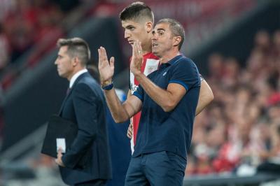 Gaizka Garitano durante un partido. (Foto: Athletic Club).
