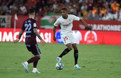 Fernando, en el partido contra el Celta. (Foto: Kiko Hurtado).