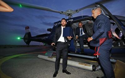 Messi, tras la gala de la UEFA (Foto: FCB). 