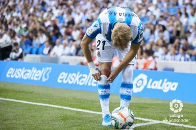 Odegaard, durante el Real Sociedad-Atlético (Foto: LaLiga).