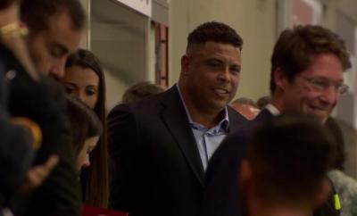Ronaldo Nazário, en las instalaciones del Estadio de San Siro en el derbi de Milán (Foto: @marifcinter)