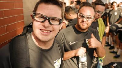 Dos de los jugadores del Málaga Genuine (Foto: Málaga CF).