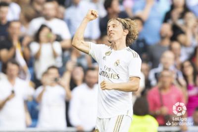 Modric celebra su gol ante el Granada (Foto: LaLiga). 