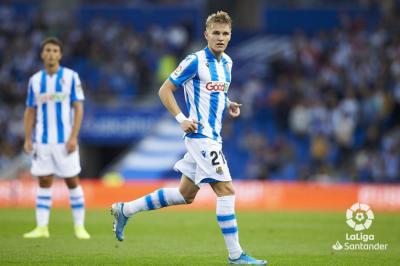Martin Odegaard, en el partido ante el Getafe (Foto: LaLiga).