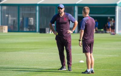Valdés, durante un entrenamiento (Foto: FCB).