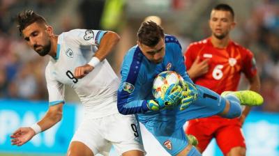 Dabbur, jugando con Israel ante Austria.