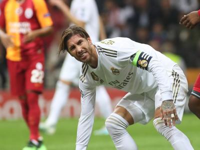 Sergio Ramos, durante el partido ante el Galatasaray (Foto: UEFA). 