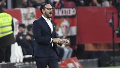 José Bordalás, durante el Sevilla-Getafe (Foto: Kiko Hurtado).