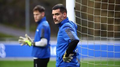 Miguel Ángel Moyá luciendo bigote en el entrenamiento en apoyo al Movimiento Movember (Foto: @M_A_Moya).