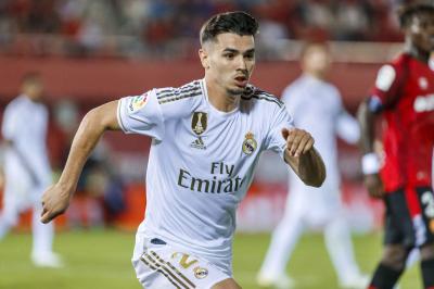 Brahim, durante un partido de esta temporada con el Real Madrid.