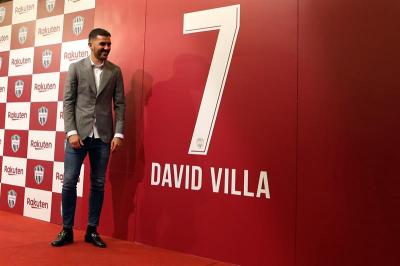 Presentación de David Villa.
