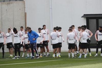 Entrenamiento del Valencia CF (Foto: David González)