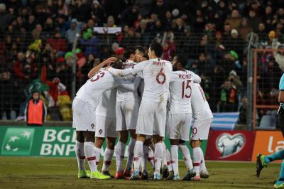 Celebración de Portugal (Foto: @selecaoportugal). 