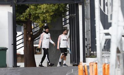 Entrenamiento del Valencia CF (Foto: David González).