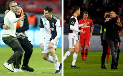 Cristiano Ronaldo y los espontáneos.