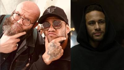 Dani Alves, junto a Helsinki, de 'La casa de papel' (Foto: Instagram).